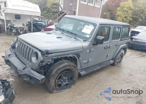 2020 Jeep Wrangler Unlimited Sport 4X4 z USA, uszkodzony, nr VIN 1C4HJXDN8LW109676